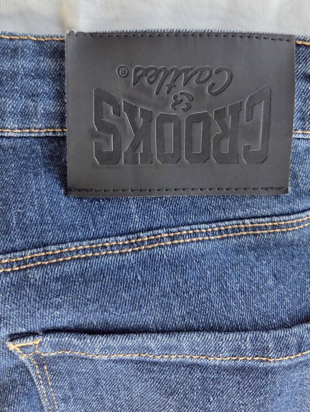 Crooks & Castle Men's Classic Blue Jeans - Picture 4 of 7